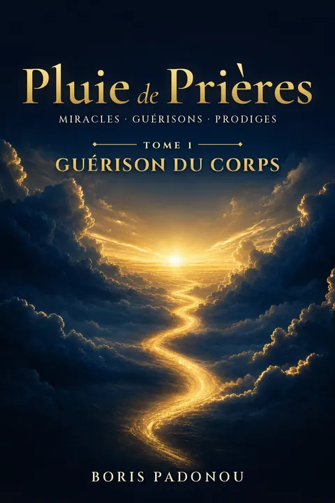 Couverture du livre Pluie de Prières de Miracles Guérisons et Prodiges, de Boris PADONOU